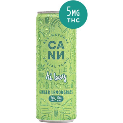 Cann Ginger Lemongrass Thc 5mg 355ML - The Well of OKC Oklahoma
