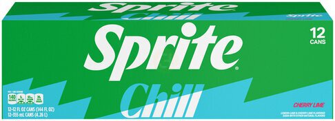 Sprite Chill Cherry Lime Natural Flavor Soda