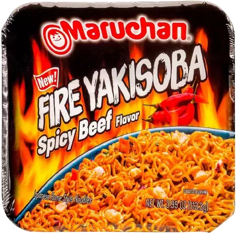 Maruchan Fire Yakisoba Spicy Beef Flavor Noodles