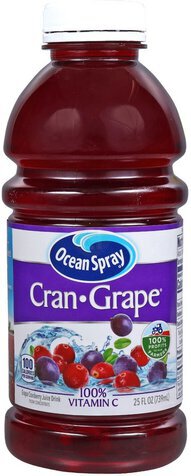 Ocean Spray Cran Grape Juice Drink 25o Btl