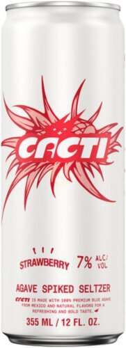 Cacti Agave Spiked Seltzer Strawberry Can