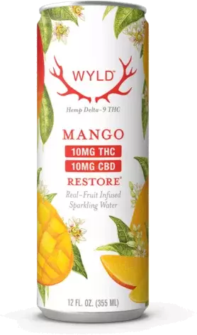 Wyld Mango 10mg Sparkling Water