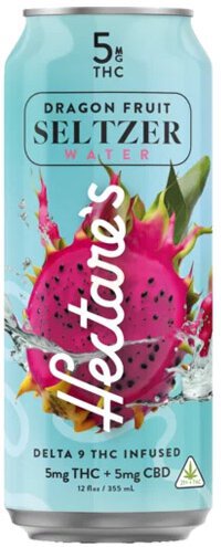 Hectare's Dragon Fruit 5mg Thc 5mg Cbd Seltzer Water