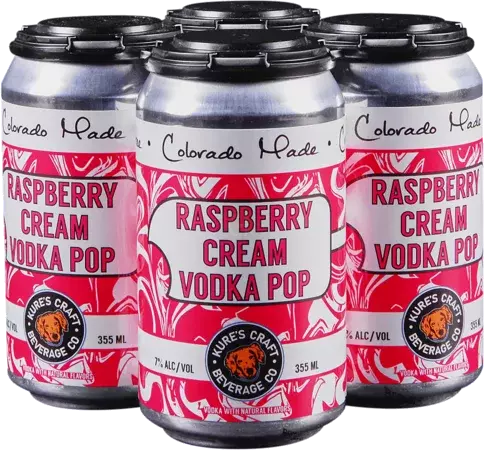Kure's Raspberry Cream Vodka Pop