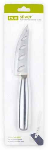 Silver Perforated Cheese Knife By True