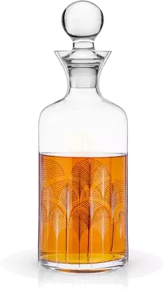 Viski Deco Crystal Liquor Decanter