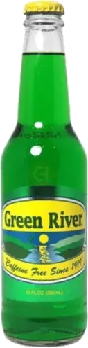 Green River The Original Lime Real Sugar Soda Pop Btl