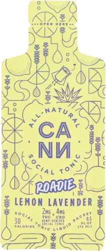 Cann Lemon Lavender Roadie 2mg Thc Mixer Packet