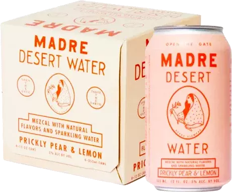 Madre Desert Water Prickly Pear & Lemon Mezcal Cocktail 4x355ml