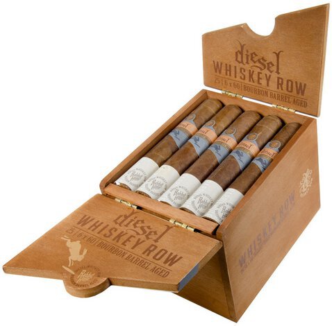 Diesel Whiskey Row Bourbon Bbl Aged Gigante 6x60 Single Stick
