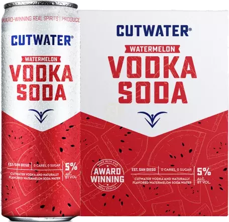 Cutwater Spirits Vodka Soda Watermelon
