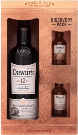 Dewars 12yr Gift Set