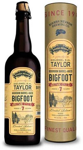 Sierra Nevada Brewing Buffalo Trace Collaboration Colonel E H Taylor Bourbon Barrel Aged Bigfoot