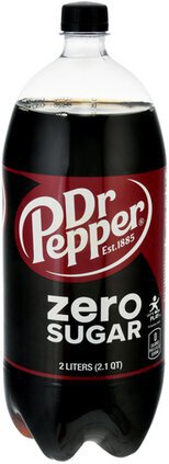 Dr Pepper Zero Sugar Soda 2 Liters
