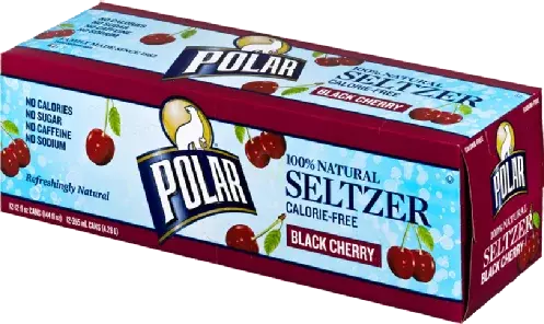 Polar Seltzer Black Cherry 8pc
