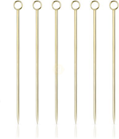 Viski Belmont Gold Cocktail Pick Set