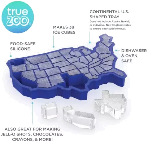 U Ice Of A Ice Blue Silicone Cube Tray By Truezoo