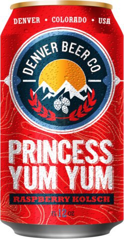 Denver Beer Co Princess Yum Yum Raspberry Kolsch Single Can