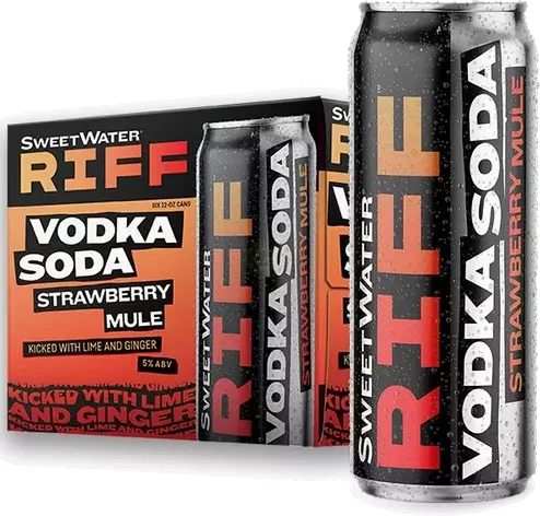 Sweetwater Riff Vodka Soda Strawberry Mule