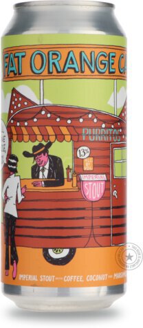 Fat Orange Cat Roll Me One Cowboy Coffee Coconut