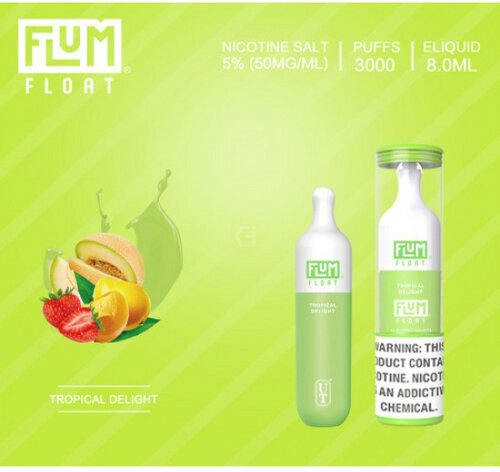 Flum Float Disposable Vape Nicotine 3000 Puffs Tropical Delight