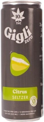 Gigli Zero Sugar Citrus Mg Thc Infused Seltzers