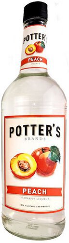 Potters Peach Schnapps 30 Proof Lt