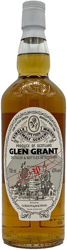 Glen Grant 10 Year Single Malt Scotch Whisky By Gordon & Macphail