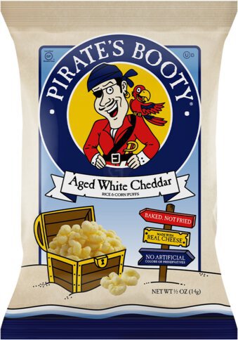 Robert's American Gourmet Pirate's Booty Puffed Rice & Corn With Aged White Cheddar