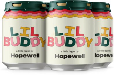 Hopewell Hopewell Lil Buddy Lager Beer 4x