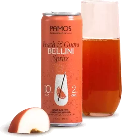 Pamos Peach Guava Bellini Cannabis Spritz 10mg