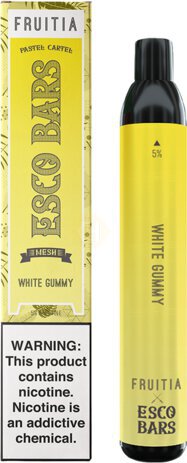 Esco Bars White Gummy 2500 Puffs