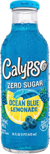 Calypso Light Ocean Blue Lemonade Zero Sugar 16o