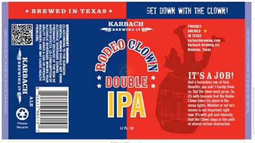 Karbach Rodeo Clown Dipa Bmr