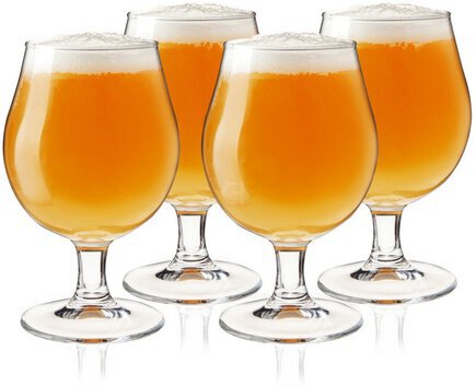 True Brands Beer Tulip Glasses