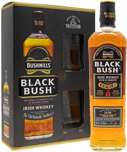 Bush Mills Black Bush Irish Whiskey Gift Set