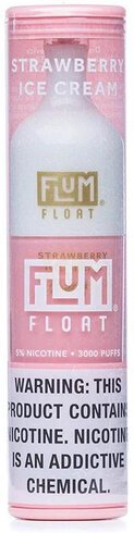 Flum Float Disposable Vape Nicotine 3000 Puffs Strawberry Ice Cream