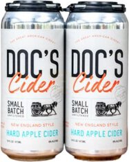 Doc's Cider New England Small Batch Unfiltered Hard Apple Cider