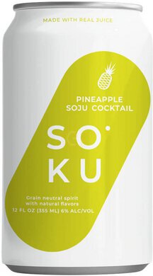 Soku Soju Seltzer Pineapple Soju Seltze