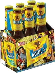 AGUILA COLOMBIAN BEER 12OZ NR 6PK