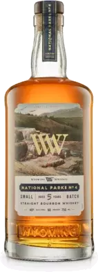 Wyoming Whiskey National Parks No Mammoth Hot Springs Small Batch Bourbon