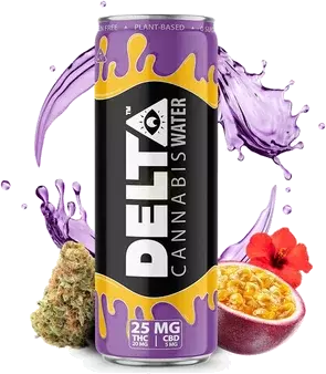 Cbd & Delta Cannabis Water Maui Wowie Flavor 25mg