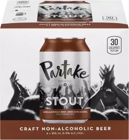 Partake Non Alcoholic Stout Cans