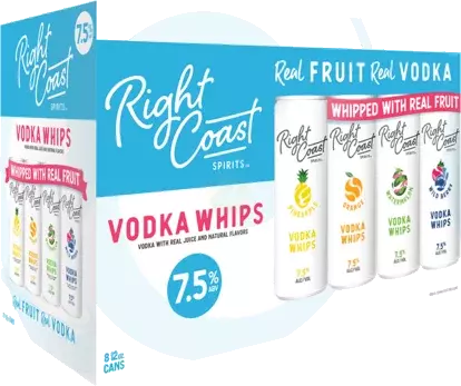 Right Coast Spirits Vodka Whips Variety