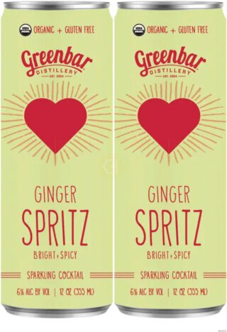 Greenbar Distillery Spritz Ginger Sparkling Cocktail