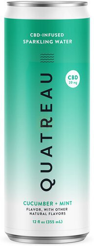 Quatreau Cucumber Mint Single Can