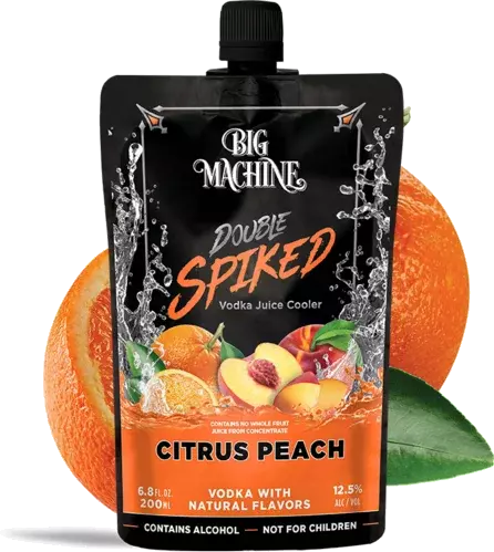 Big Machine Vodka Double Spiked Citrus Peach Pouch