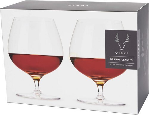 True Fab Glass Viski Brandy Glasses 2 pk