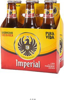 IMPERIAL COSTA RICAN BEER 12OZ NR 6PK