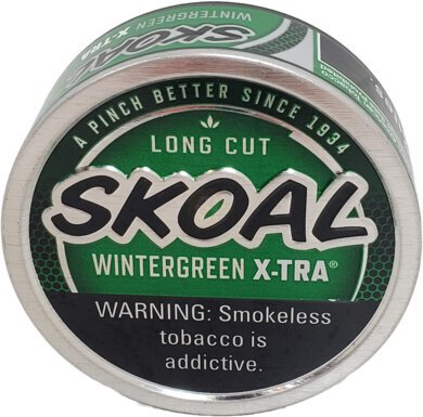 Skoal Xtra Wintergreen Long Cut Tin